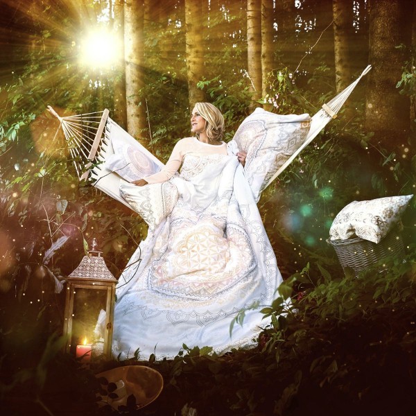 Blume des Lebens Bettwäsche Bio Soulshine (Spirit of OM) white/indian mit mikrofeiner Rosenquarz