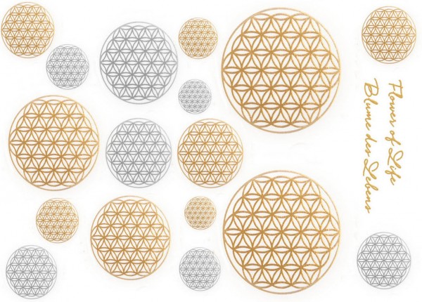 Metall Tattoos Blume des Lebens