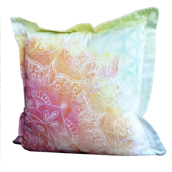 Blume des Lebens Bettwäsche Bio Faszination rainbow (Spirit of OM) rainbow (mit Rosenquarz)