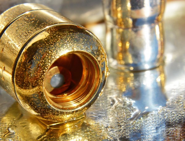 KRISTALLWIRBEL®-KAMMER WASSERVERWIRBLER LIFESOURCE "TRINITY" | BRONZE-GOLD | BASIS-EINHEIT