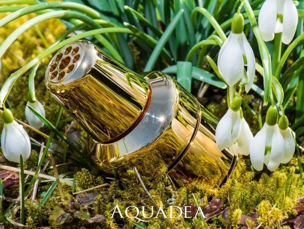 KRISTALLWIRBEL®-KAMMER WASSERVERWIRBLER LIFESOURCE "TRINITY" | BRONZE-GOLD | BASIS-EINHEIT