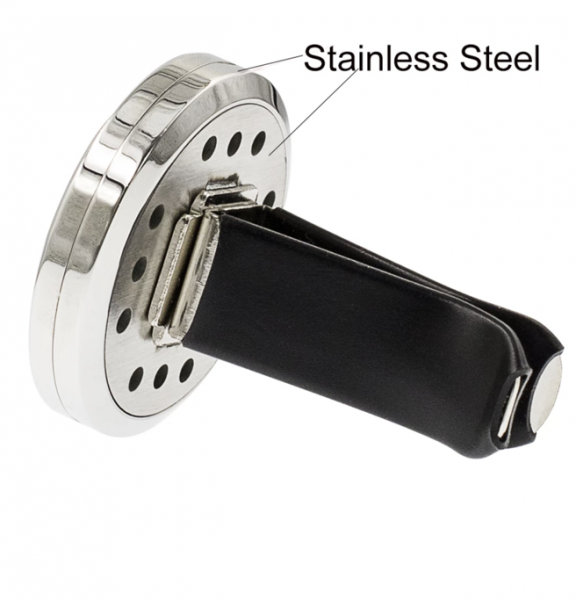 Blume des Leben Auto Diffuser 30mm Edelstahl für Aromatherapie mit 10 Pads + Young Living Öl 0,25ml