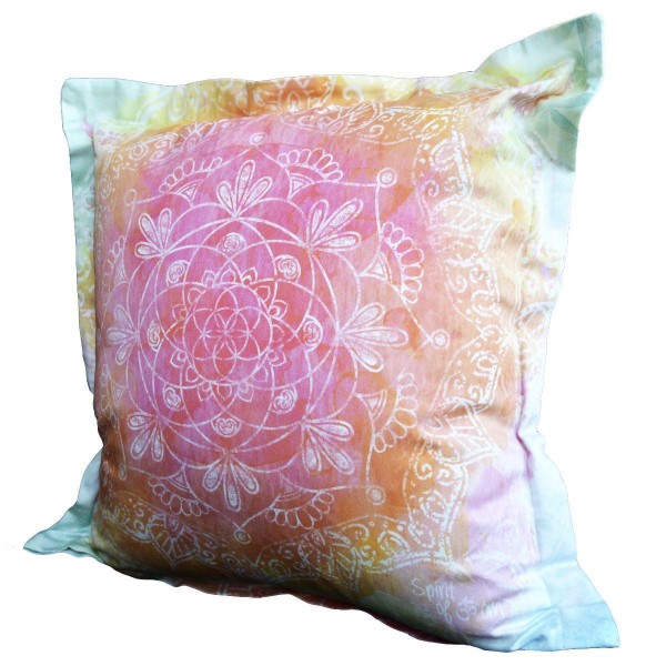 Blume des Lebens Bettwäsche Bio Faszination rainbow (Spirit of OM) rainbow (mit Rosenquarz)